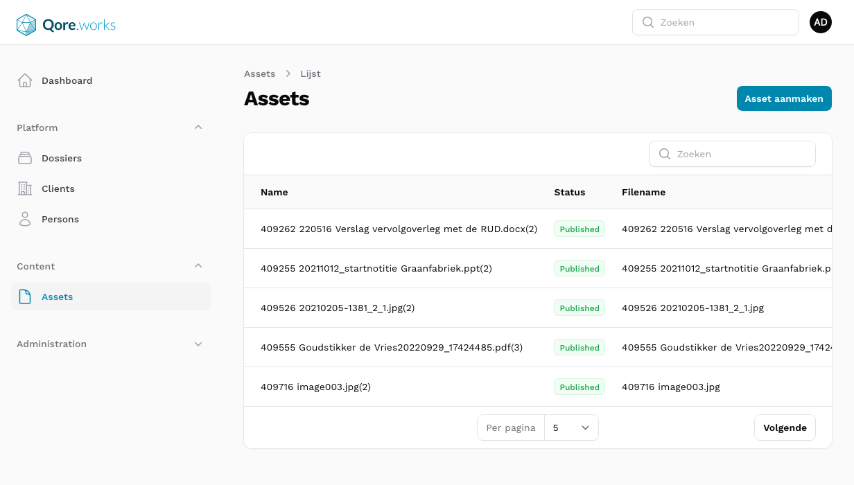 Assets module